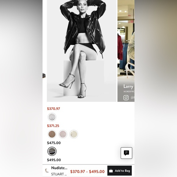 Stuart Weitzman Nudistsong Sandals 100mm Pewter Glass - Picture 7 of 7